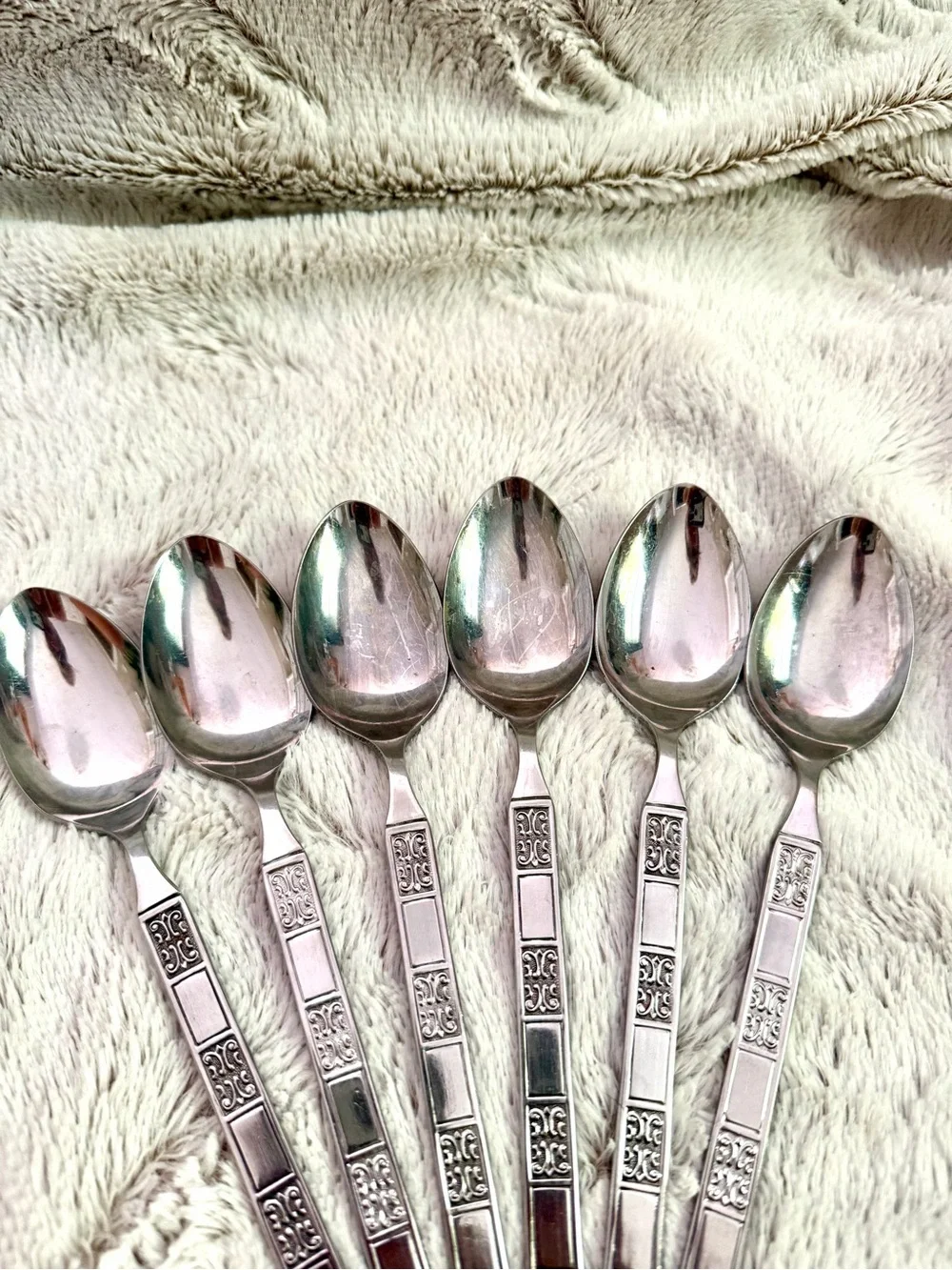 Vintage 1970’s Rebacraft Stainless Steel spoons made in Japan - Set of 6
